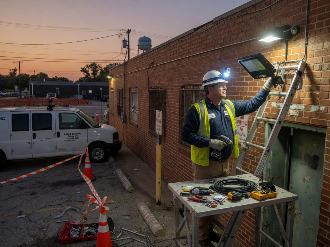 Security Lighting Installation in Tulsa 